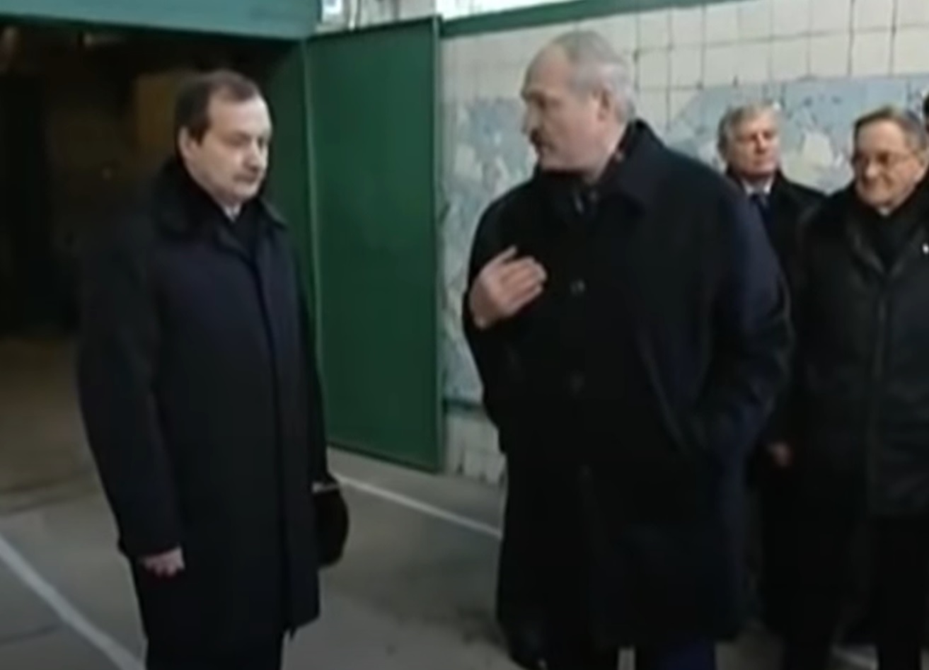 Lukashenko scolding an official